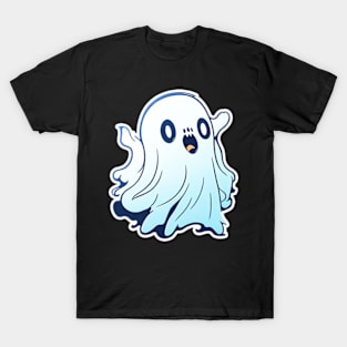 Spooky Ghost for Halloween Enthusiasts T-Shirt